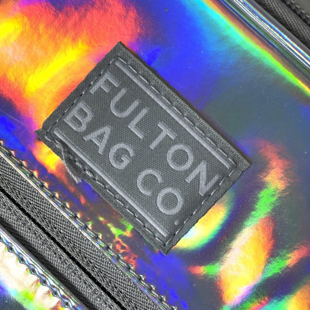 Fulton Bag Co Lunch Bag Insulated Upright Silver Opalescent Tote NWT - Picture 8 of 15